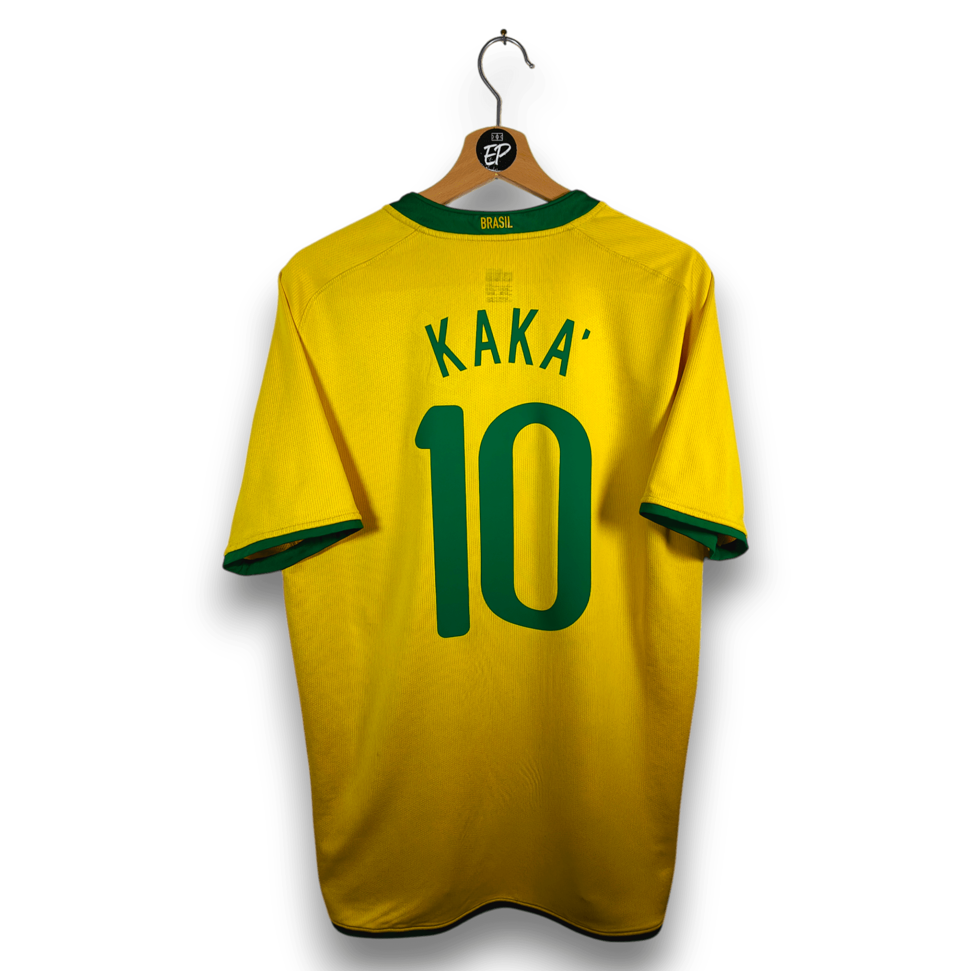 2008 - 10 Brazil Home Shirt Kaka 10 - 8/10 - (L) - Eternal Pitch
