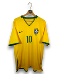 2008 - 10 Brazil Home Shirt Kaka 10 - 9/10 - (XL) - Eternal Pitch
