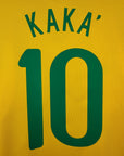 2008 - 10 Brazil Home Shirt Kaka 10 - 9/10 - (XL) - Eternal Pitch