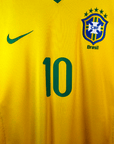 2008 - 10 Brazil Home Shirt Ronaldinho 10 (L) - Eternal Pitch