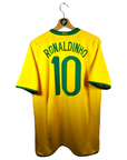 2008 - 10 Brazil Home Shirt Ronaldinho 10 (L) - Eternal Pitch