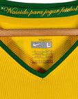 2008 - 10 Brazil Home Shirt Ronaldinho 10 (L) - Eternal Pitch