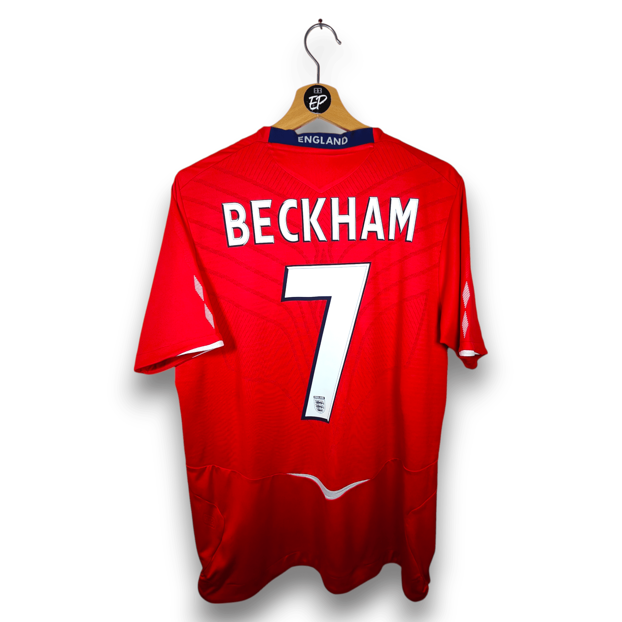 2008 - 10 England Away Shirt Beckham 7 - 8.5/10 - (M) - Eternal Pitch