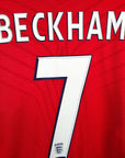 2008 - 10 England Away Shirt Beckham 7 - 8.5/10 - (M) - Eternal Pitch
