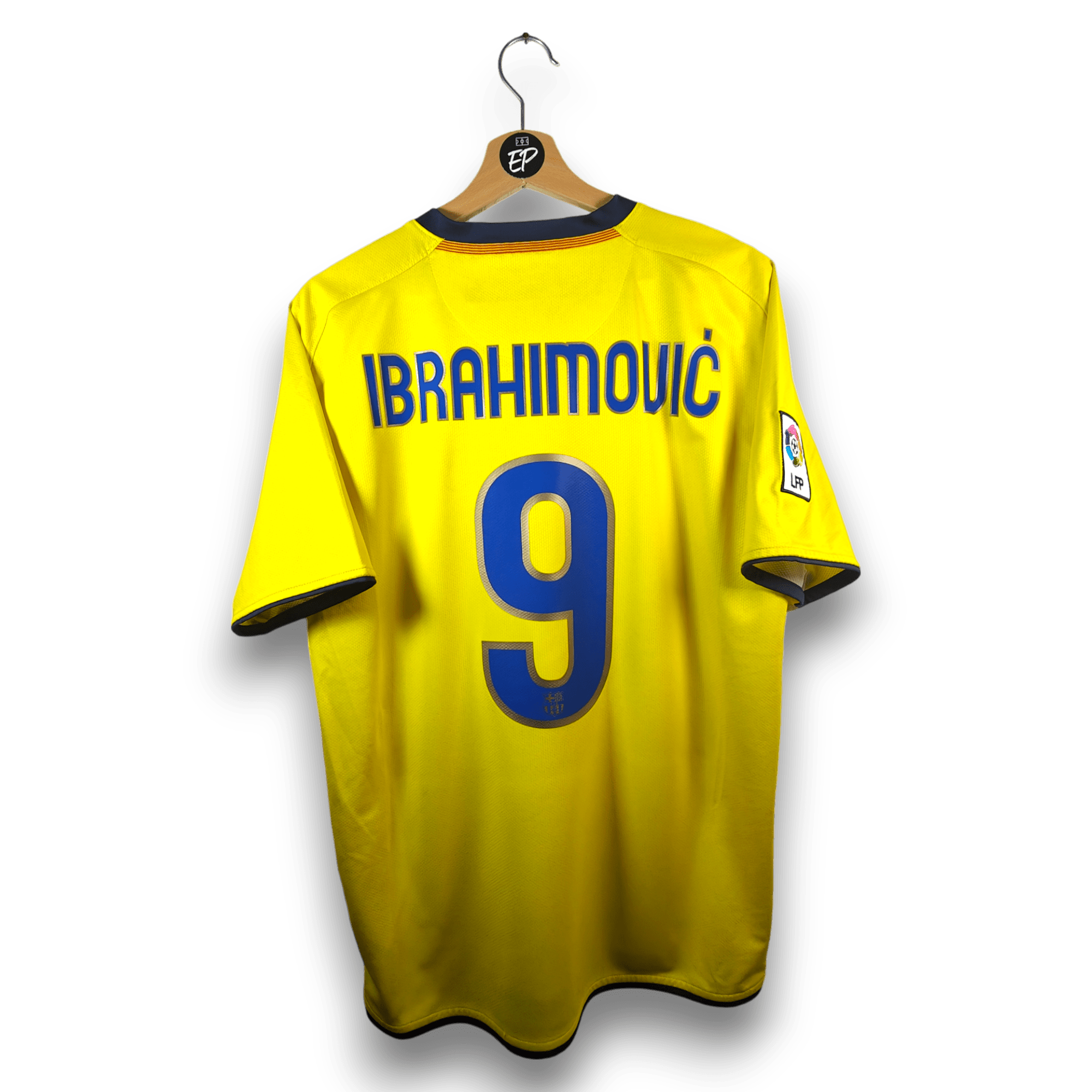 2008 - 10 FC Barcelona Away Shirt Ibrahimovic 9 - 9.5/10 - (M) - Eternal Pitch