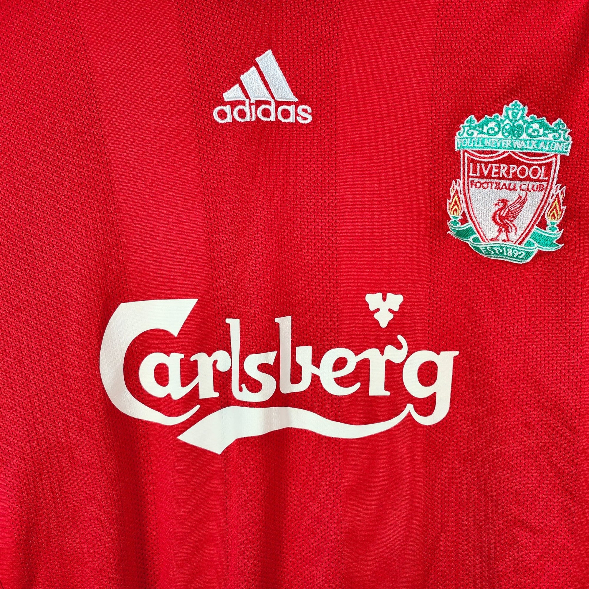 2008 - 10 Liverpool Home Shirt Gerrard 8 - 9.5/10 - (L) - Eternal Pitch