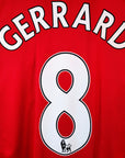 2008 - 10 Liverpool Home Shirt Gerrard 8 - 9.5/10 - (L) - Eternal Pitch