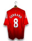 2008 - 10 Liverpool Home Shirt Gerrard 8 - 9.5/10 - (L) - Eternal Pitch