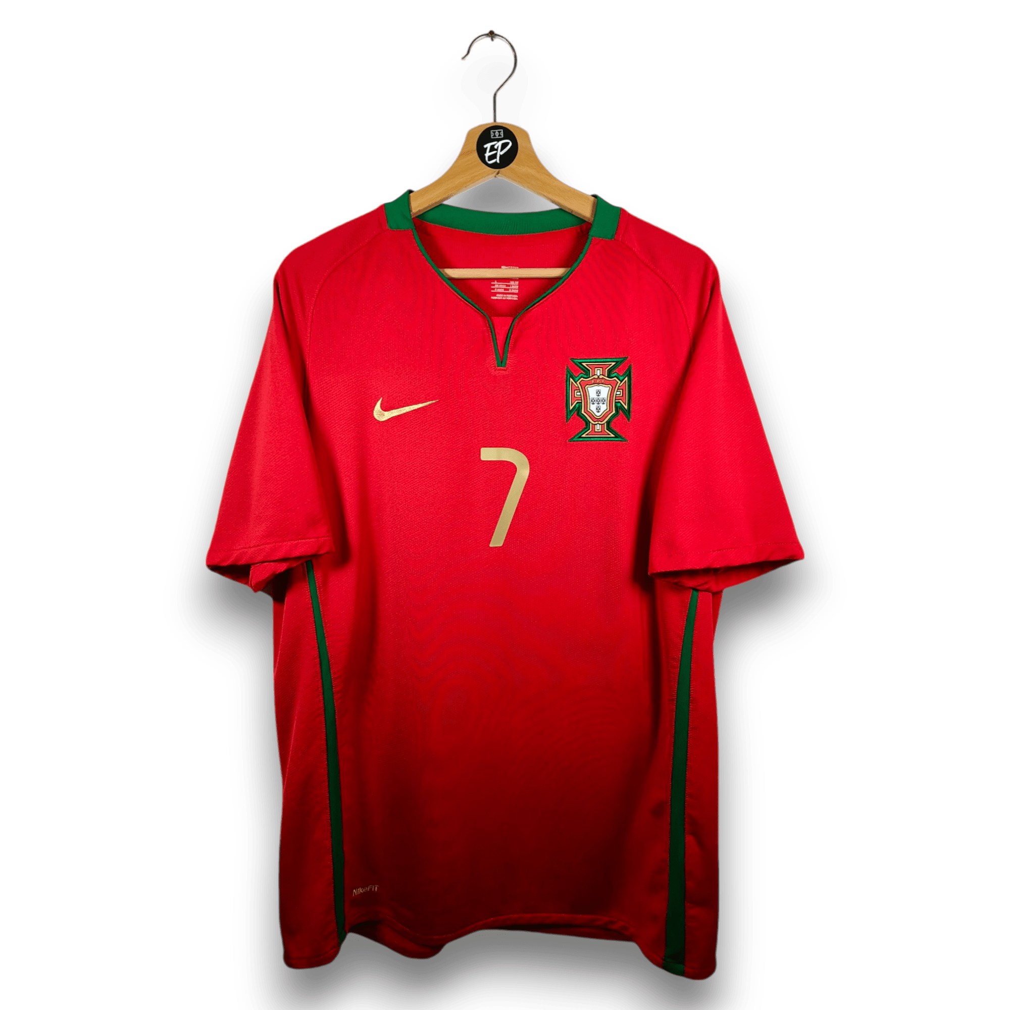 2008 - 10 Portugal Home Shirt Ronaldo 7 - 9.5/10 - (L) - Eternal Pitch