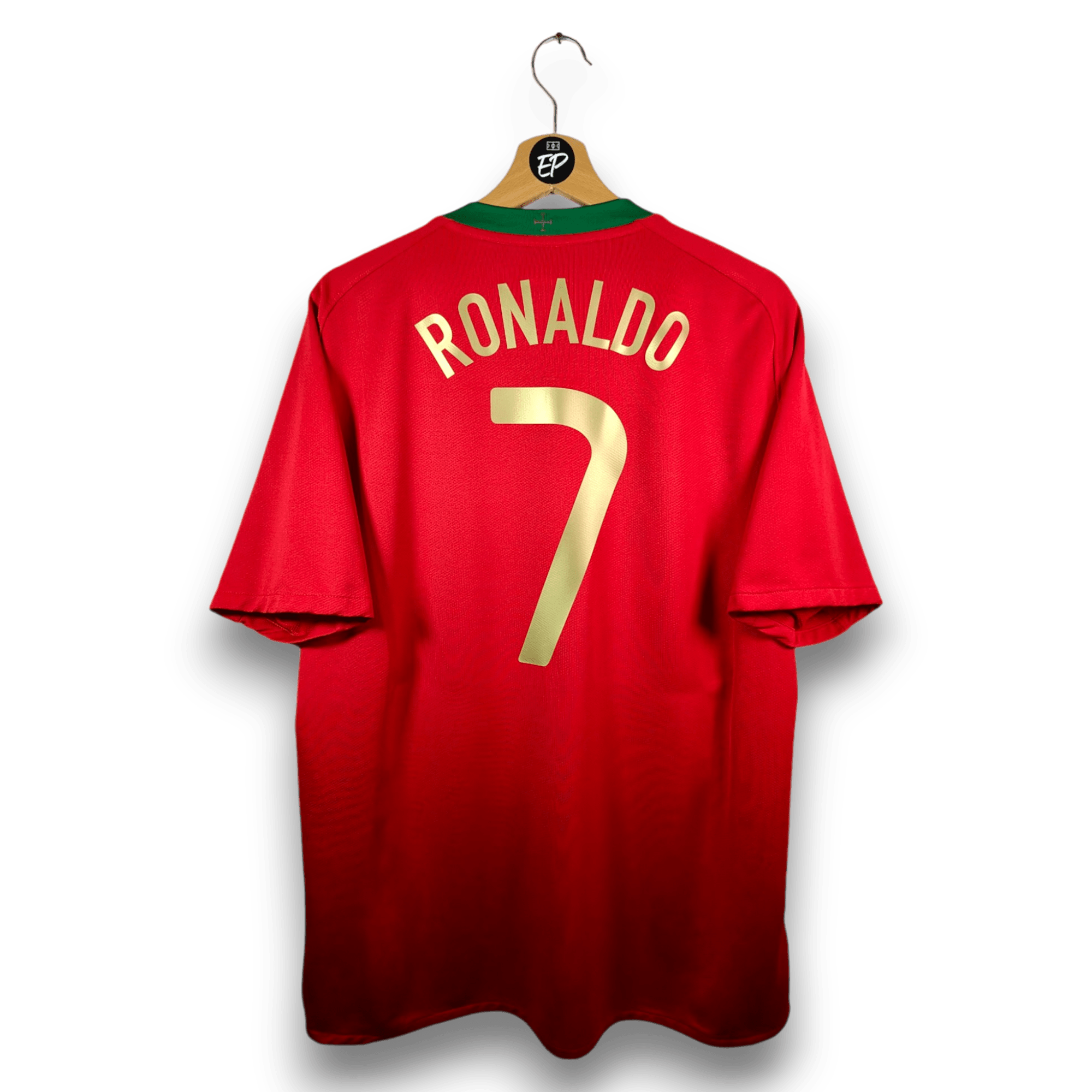 2008 - 10 Portugal Home Shirt Ronaldo 7 - 9.5/10 - (L) - Eternal Pitch