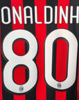 2009 - 10 AC Milan Home Shirt Ronaldinho 80 - 8.5/10 - (S) - Eternal Pitch
