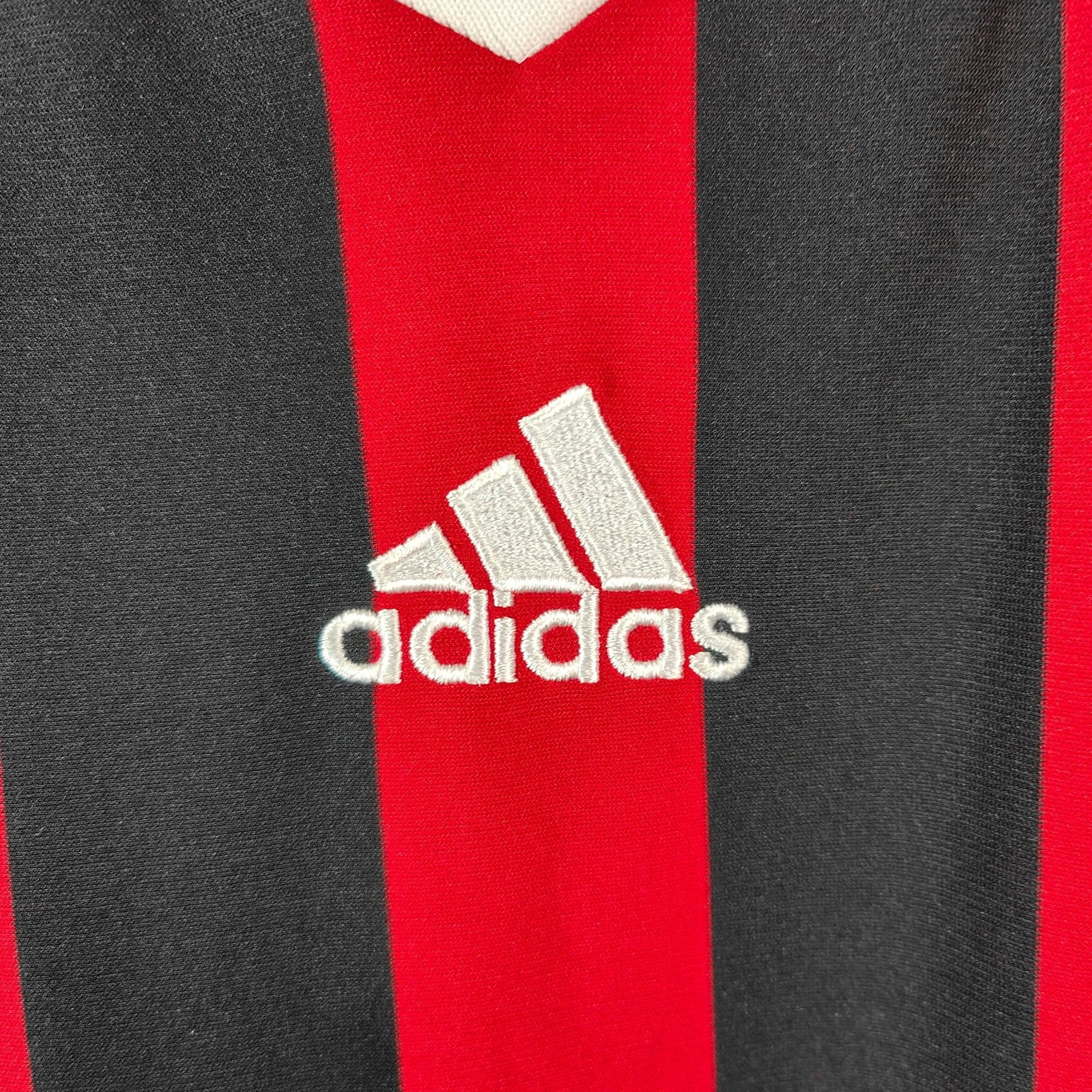 2009 - 10 AC Milan Home Shirt Ronaldinho 80 - 9/10 - (M) - Eternal Pitch