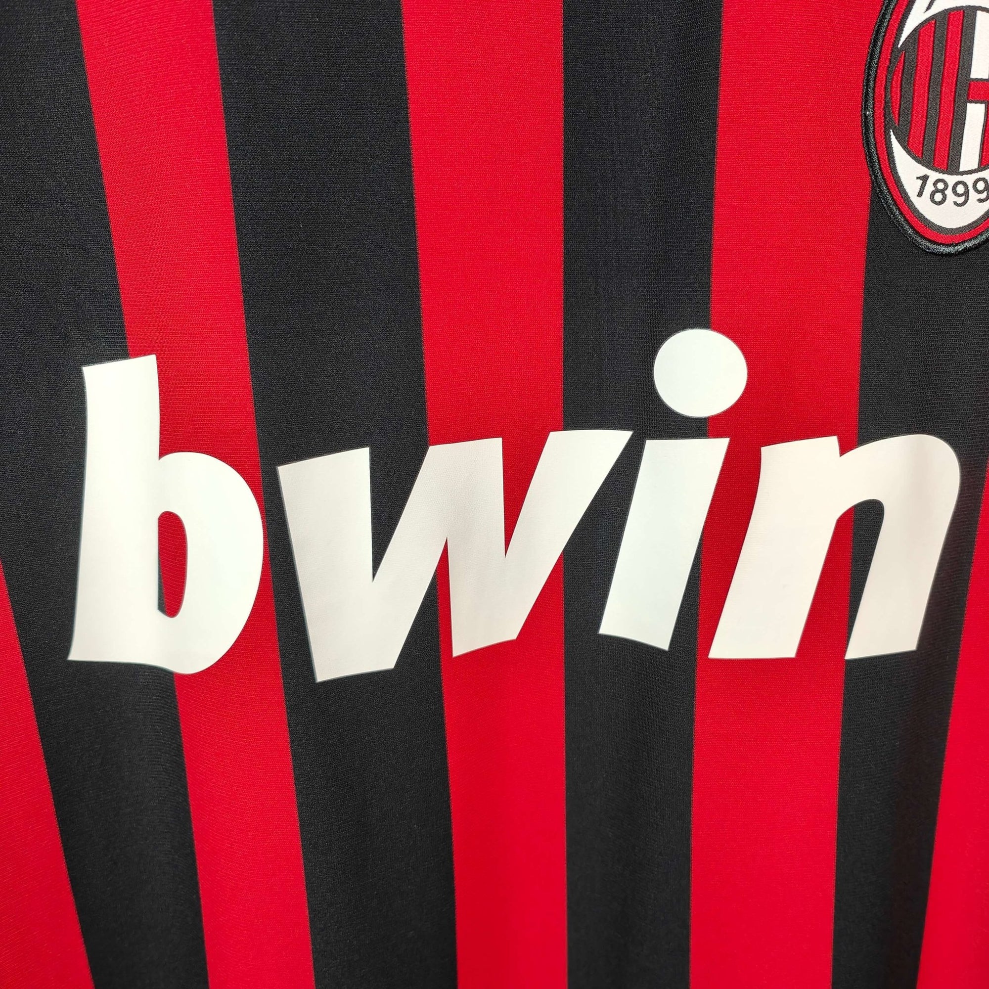 2009 - 10 AC Milan Home Shirt Ronaldinho 80 - 9/10 - (M) - Eternal Pitch