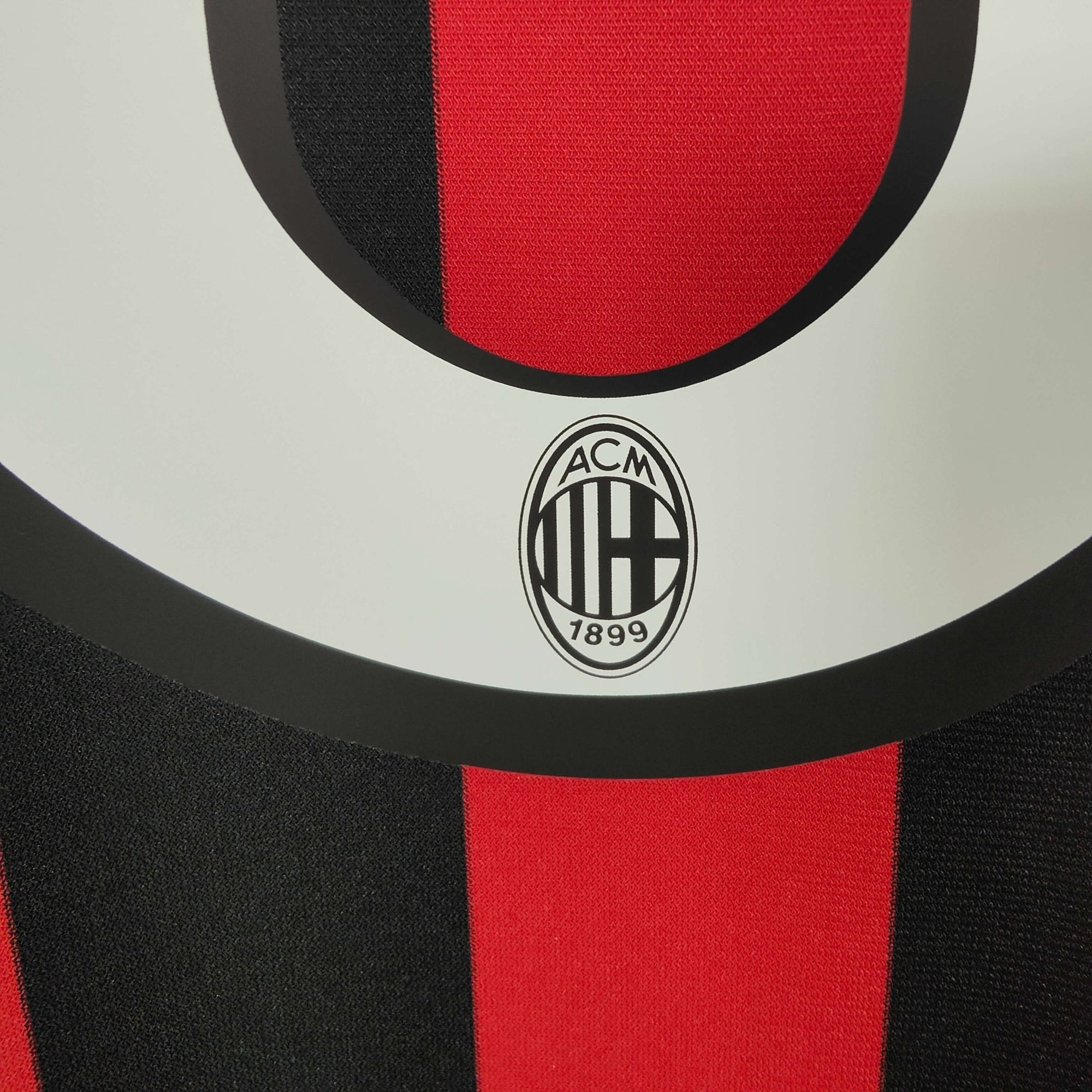 2009 - 10 AC Milan Home Shirt Ronaldinho 80 - 9/10 - (M) - Eternal Pitch