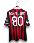 2009 - 10 AC Milan Home Shirt Ronaldinho 80 - 9.5/10 - (L) - Eternal Pitch