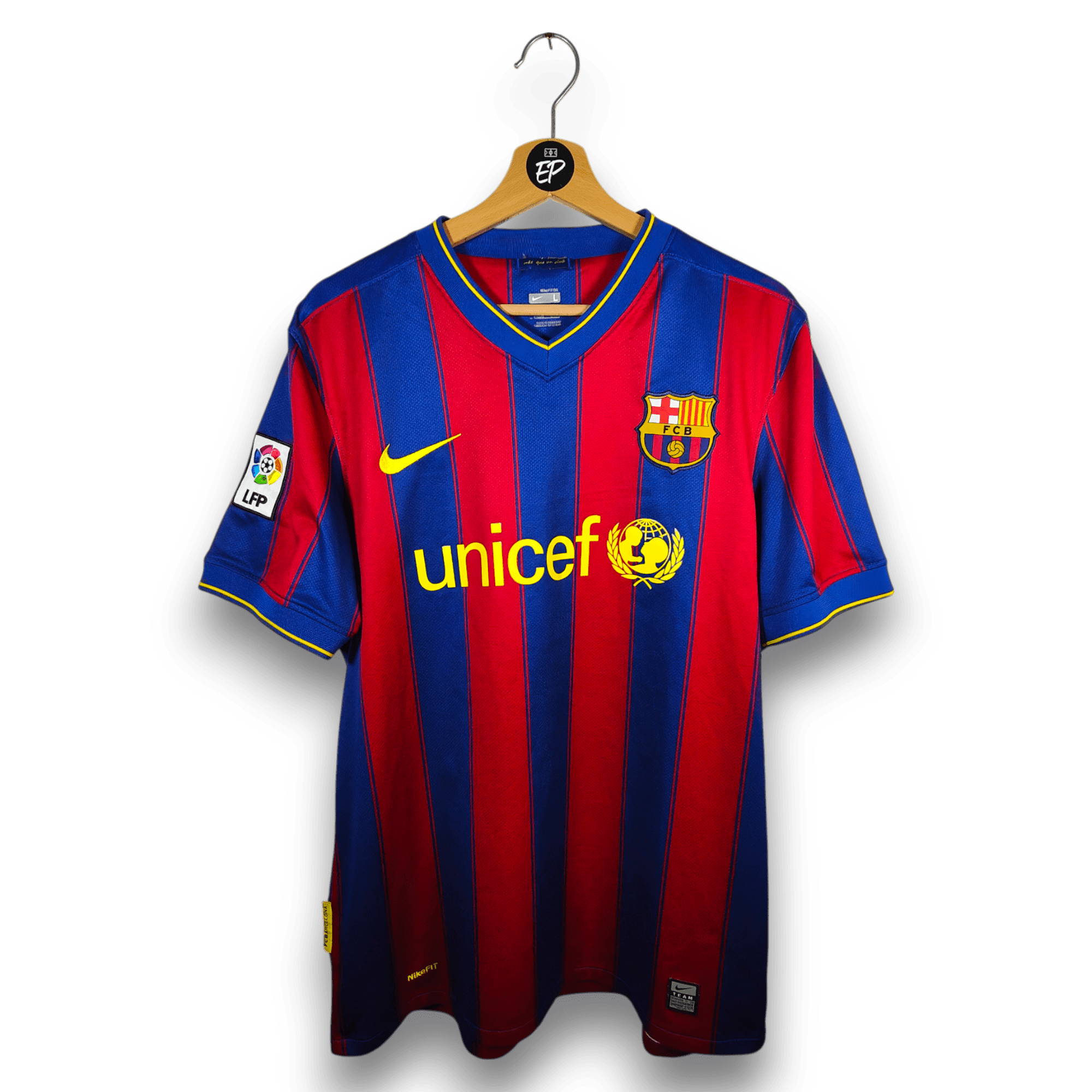 2009 - 10 FC Barcelona Home Shirt Henry 14 - 8.5/10 - (L) - Eternal Pitch