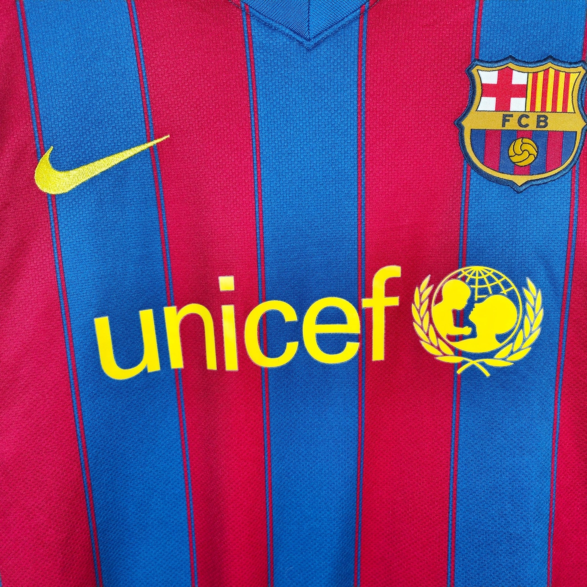 2009 - 10 FC Barcelona Home Shirt Henry 14 - 8.5/10 - (L) - Eternal Pitch