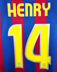 2009 - 10 FC Barcelona Home Shirt Henry 14 - 8.5/10 - (L) - Eternal Pitch