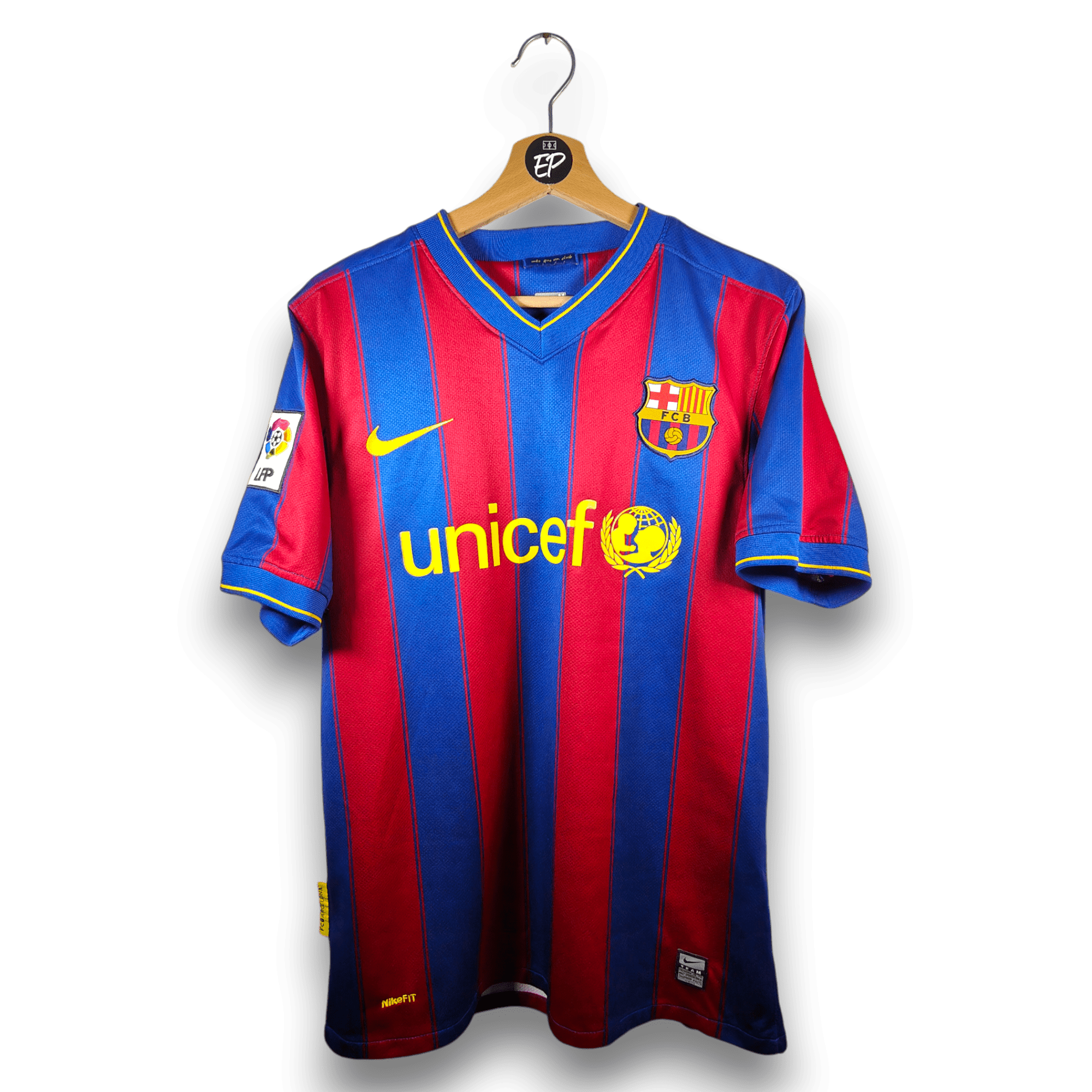 2009 - 10 FC Barcelona Home Shirt Ibrahimovic 9 - 8/10 - (M) - Eternal Pitch