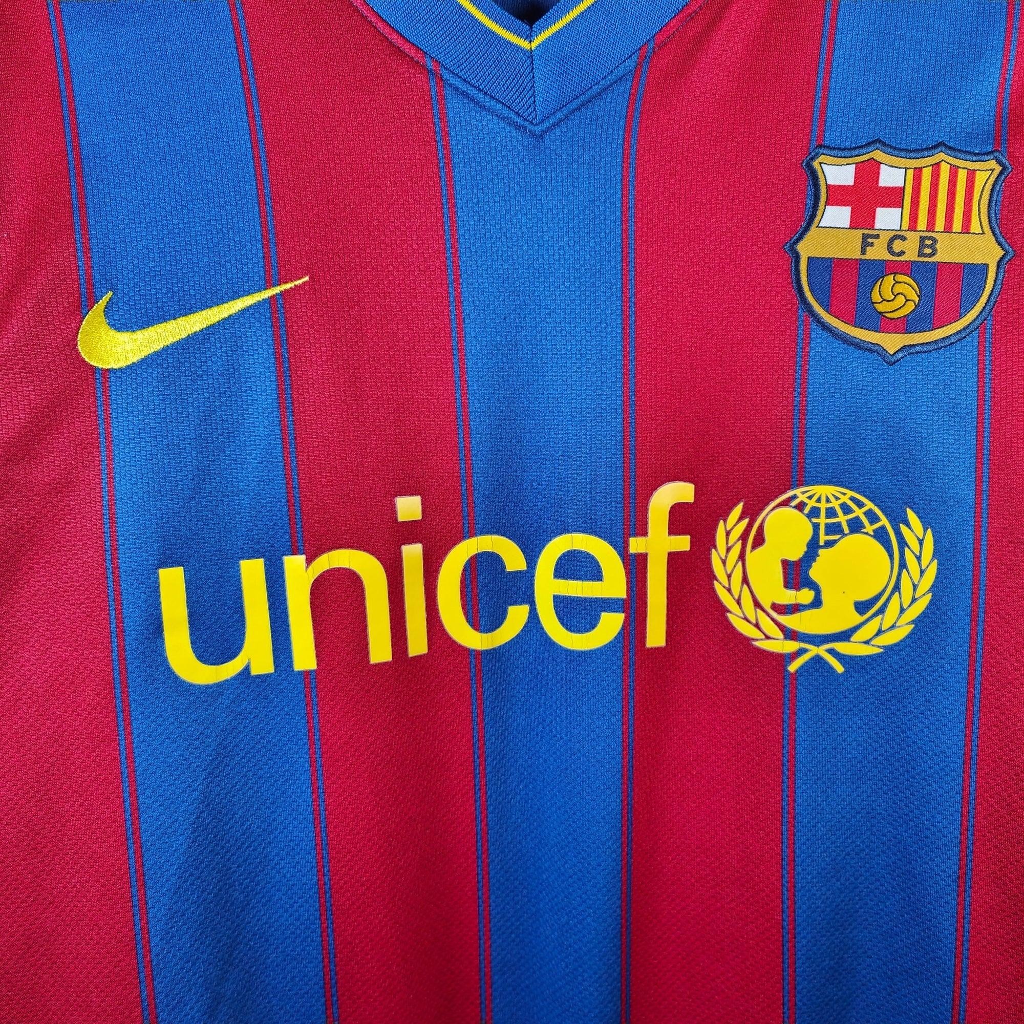 2009 - 10 FC Barcelona Home Shirt Ibrahimovic 9 - 8/10 - (M) - Eternal Pitch