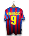 2009 - 10 FC Barcelona Home Shirt Ibrahimovic 9 - 8/10 - (M) - Eternal Pitch
