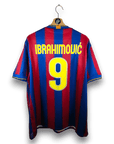 2009 - 10 FC Barcelona Home Shirt Ibrahimovic 9 - 8.5/10 - (XL) - Eternal Pitch