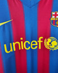 2009 - 10 FC Barcelona Home Shirt Ibrahimovic 9 - 9/10 - (XL) - Eternal Pitch