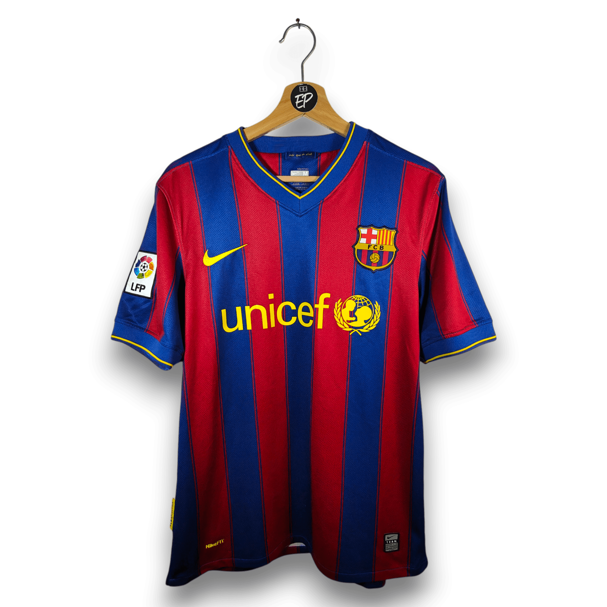 2009 - 10 FC Barcelona Home Shirt Messi 10 - 9/10 - (M) - Eternal Pitch