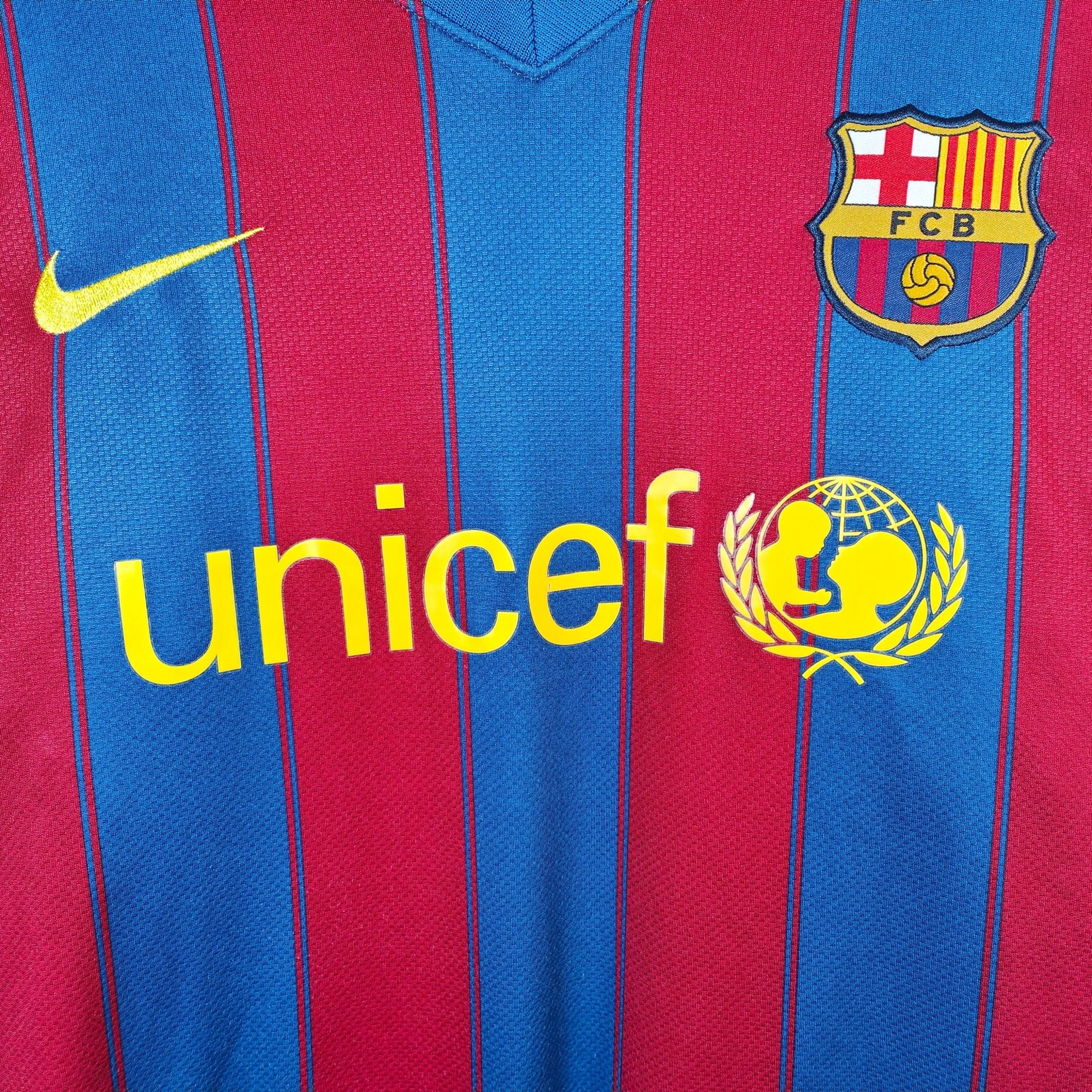 2009 - 10 FC Barcelona Home Shirt Messi 10 - 9/10 - (M) - Eternal Pitch