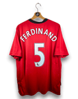 2009 - 10 Manchester United Home Shirt Ferdinand 5 (XL) - Eternal Pitch