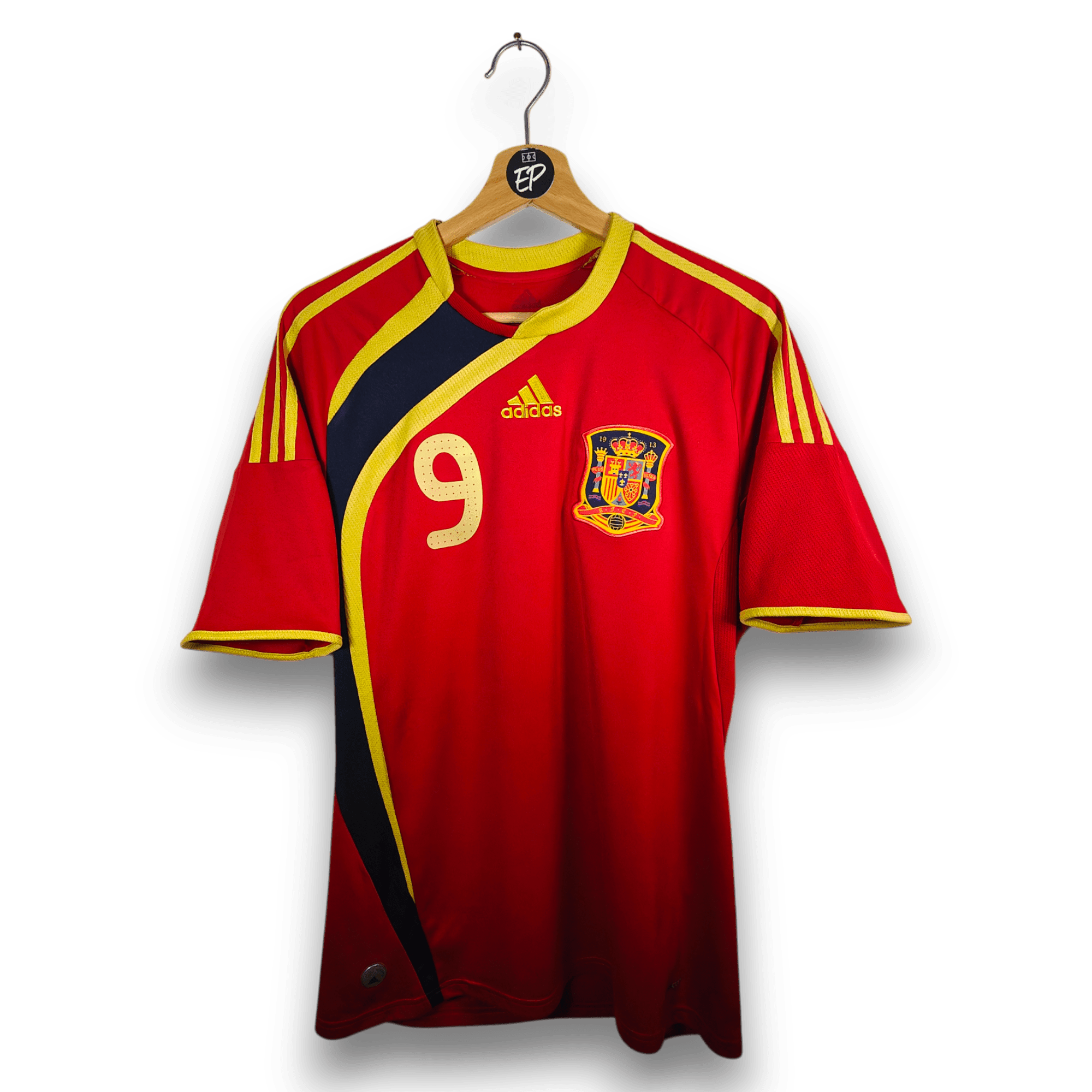 adidas スペイン代表TORRES 9 2009 Spain Home Shirt Torres #9 - 9.5/10 - (M) P06574 Adidas