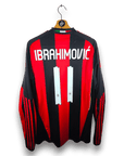 2010 - 11 AC Milan Home Shirt LS Ibrahimovic 11 - 9/10 - (M) - Eternal Pitch
