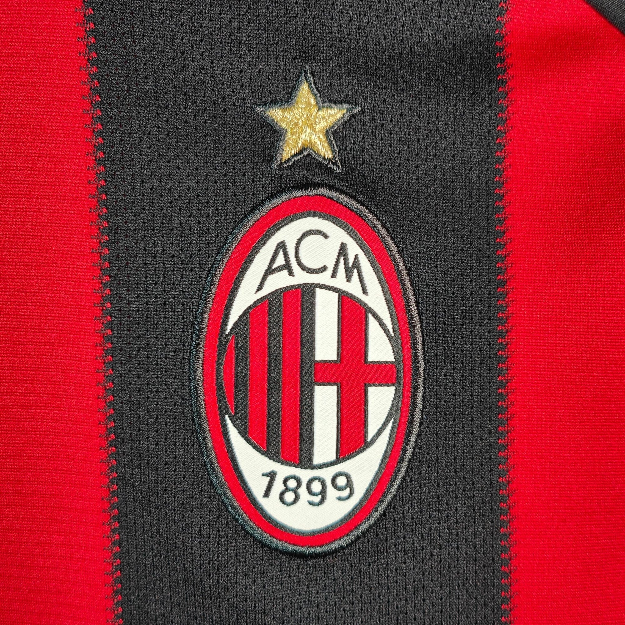 2010 - 11 AC Milan Home Shirt Ronaldinho 80 - 9.5/10 - (M) - Eternal Pitch