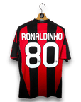 2010 - 11 AC Milan Home Shirt Ronaldinho 80 - 9.5/10 - (M) - Eternal Pitch