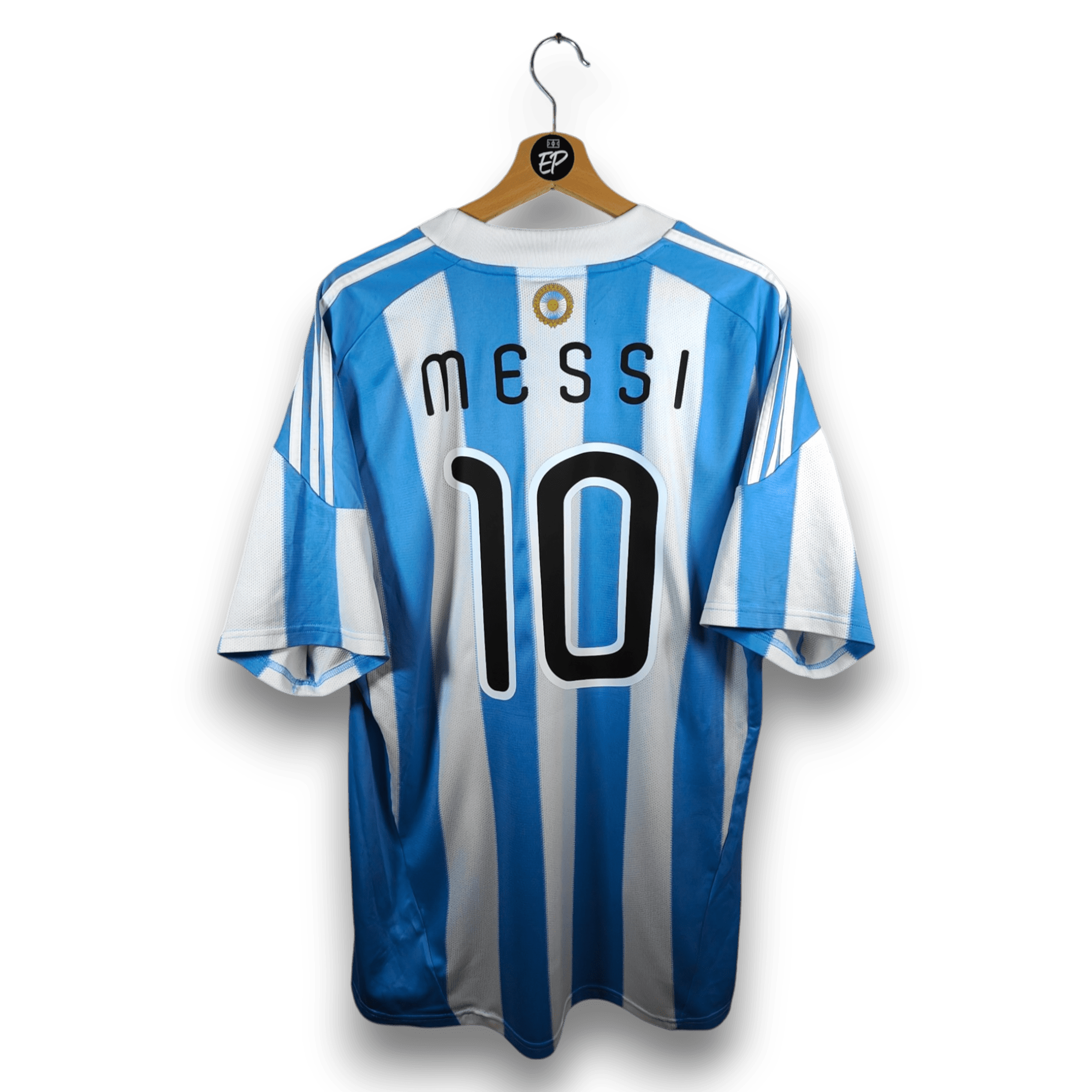 2010 - 11 Argentina Home Shirt Messi 10 - 8.5/10 - (XL) - Eternal Pitch