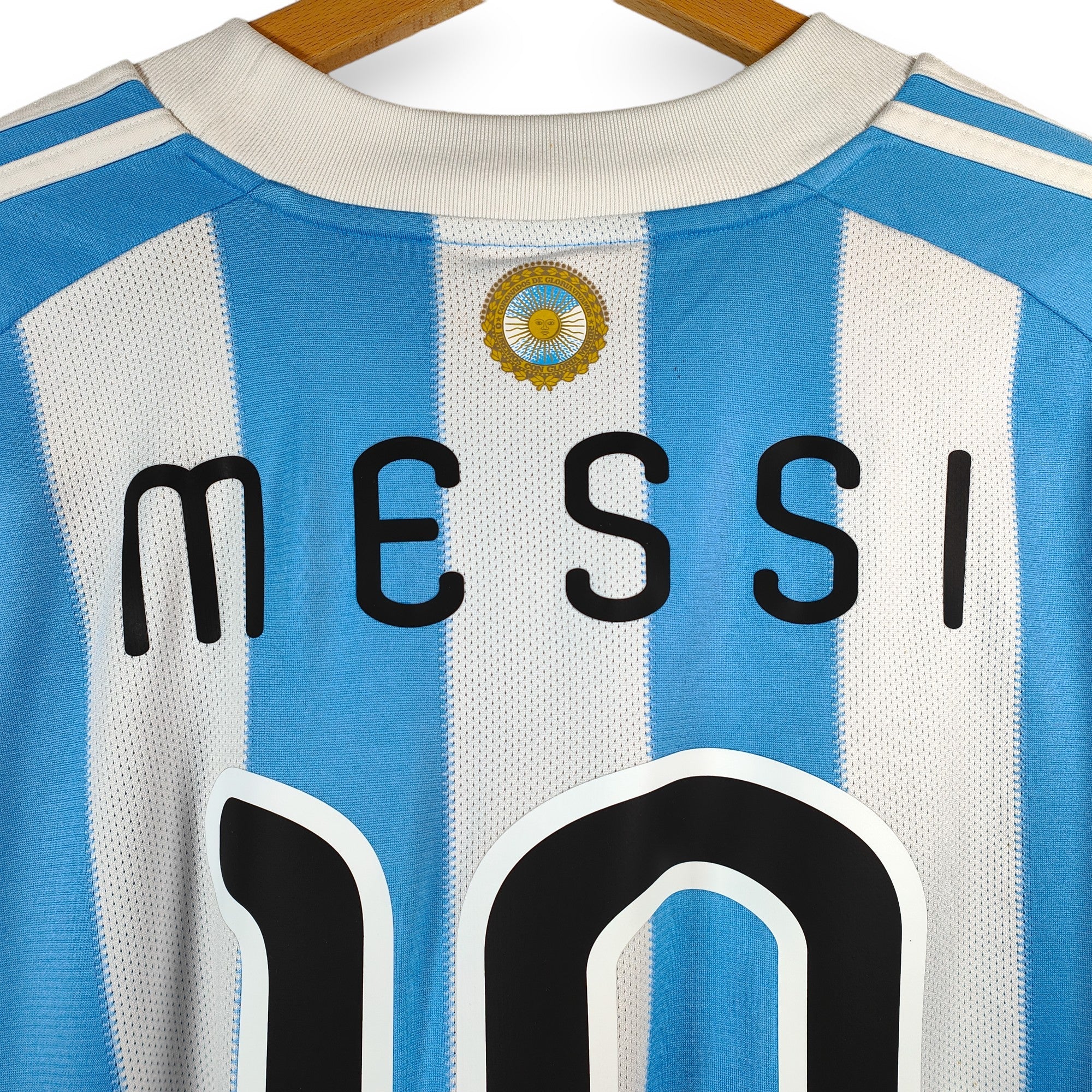 2010 - 11 Argentina Home Shirt Messi 10 - 8.5/10 - (XL) - Eternal Pitch