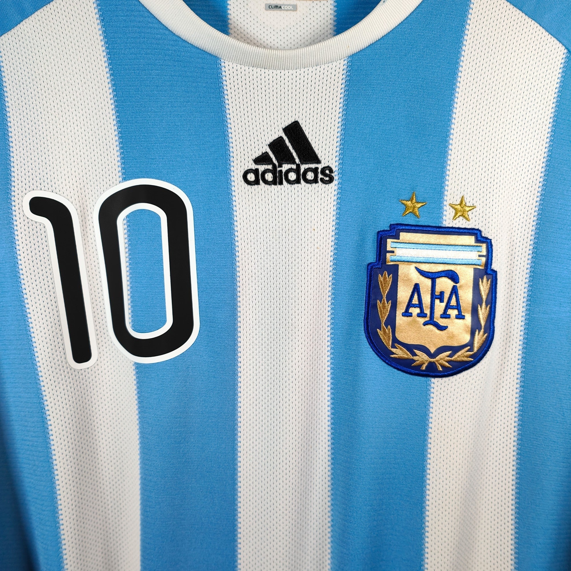 2010 - 11 Argentina Home Shirt Messi 10 - 8.5/10 - (XL) - Eternal Pitch