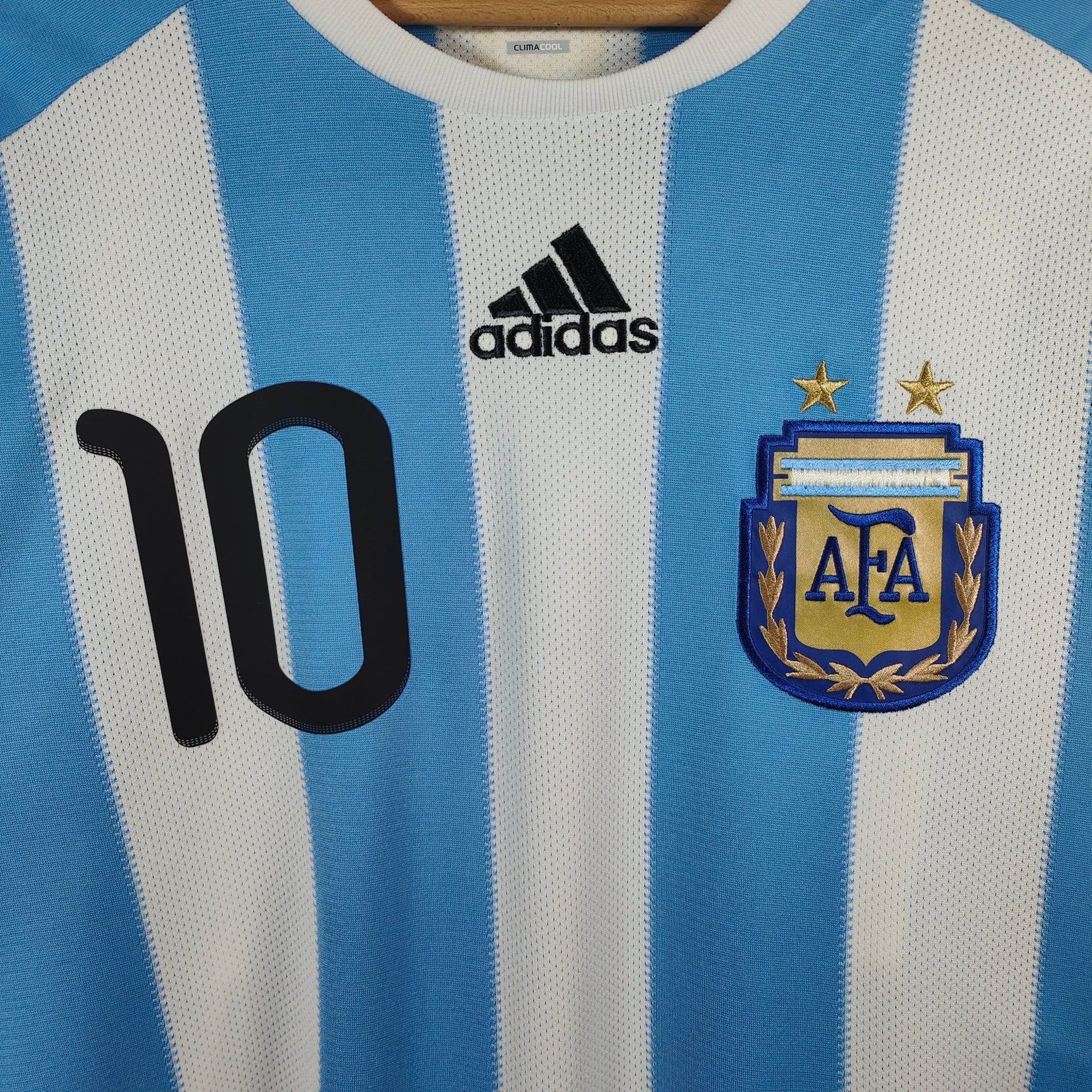 2010 - 11 Argentina Home Shirt Messi 10 - 9.5/10 - (M) - Eternal Pitch