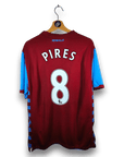 2010 - 11 Aston Villa Home Shirt Pires 8 - 8/10 - (XL) - Eternal Pitch
