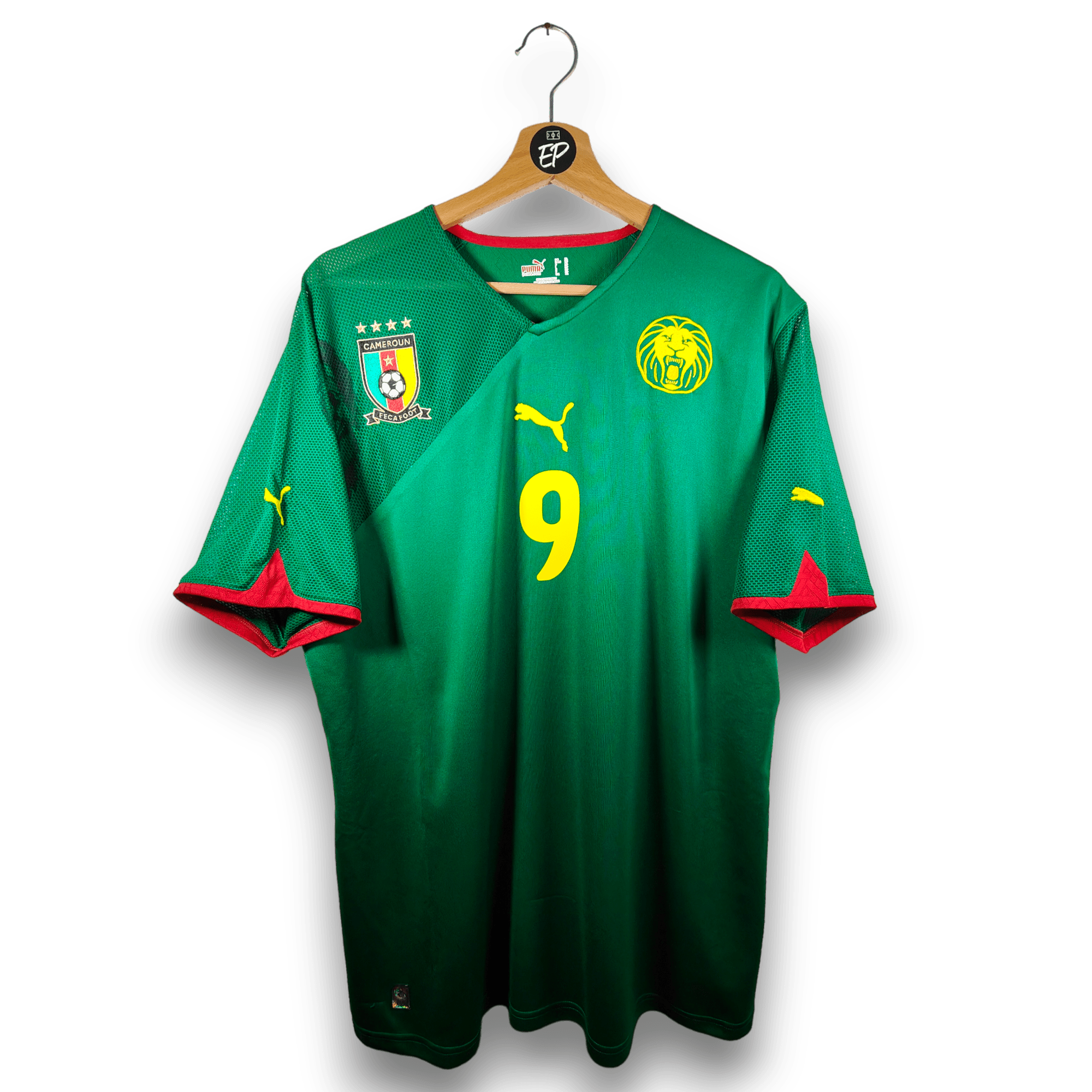 2010 - 11 Cameroon Home Shirt Eto'o 9 - 8/10 - (XL) - Eternal Pitch