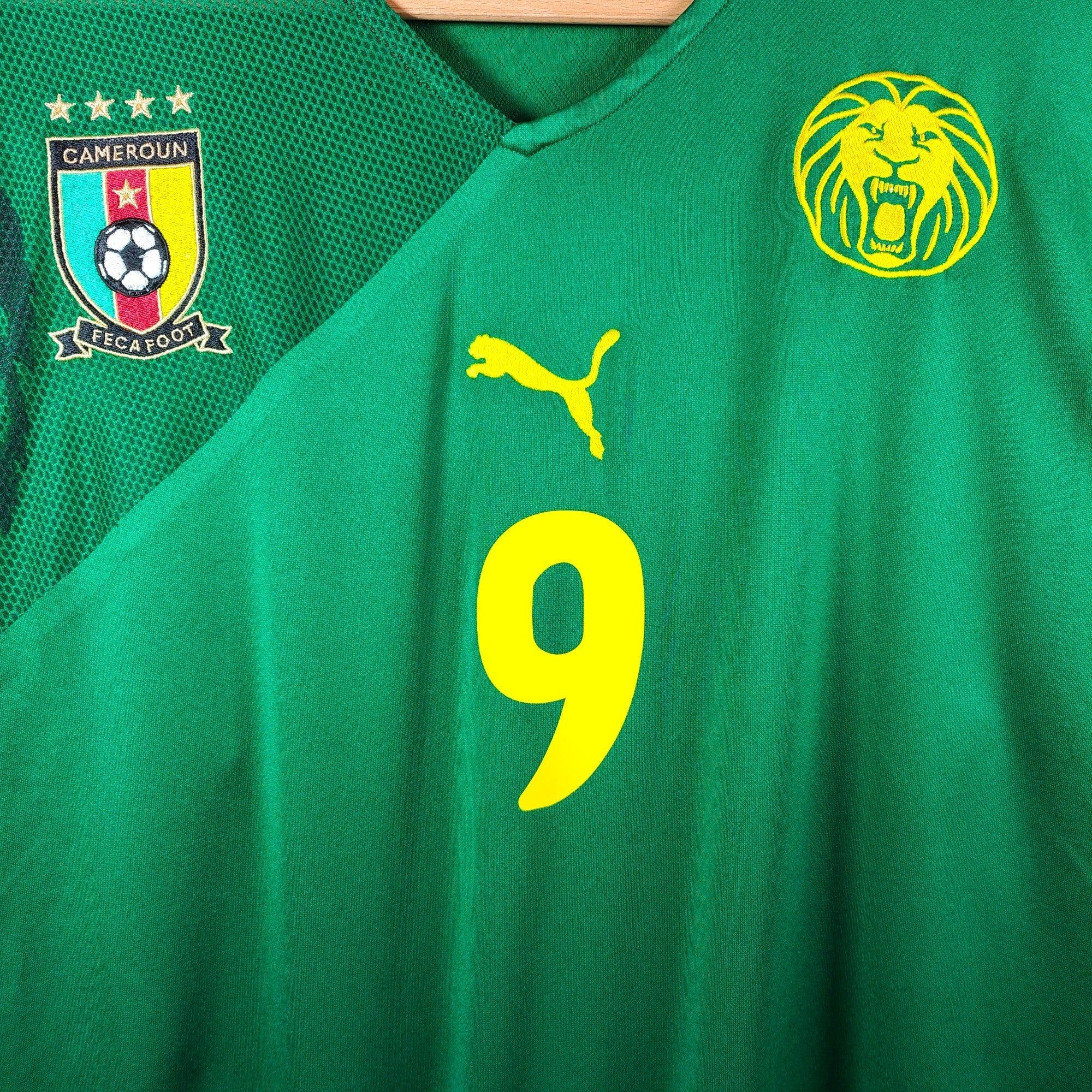 2010 - 11 Cameroon Home Shirt Eto'o 9 - 8/10 - (XL) - Eternal Pitch