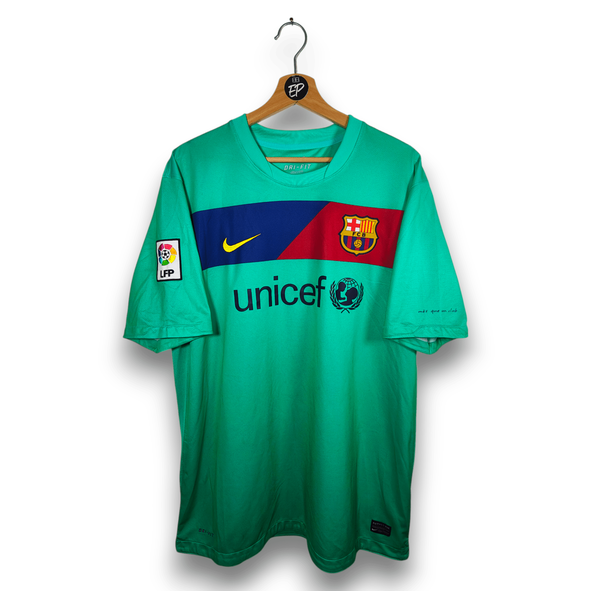 2010 - 11 FC Barcelona Away Shirt Messi 10 - 8.5/10 - (XL) - Eternal Pitch