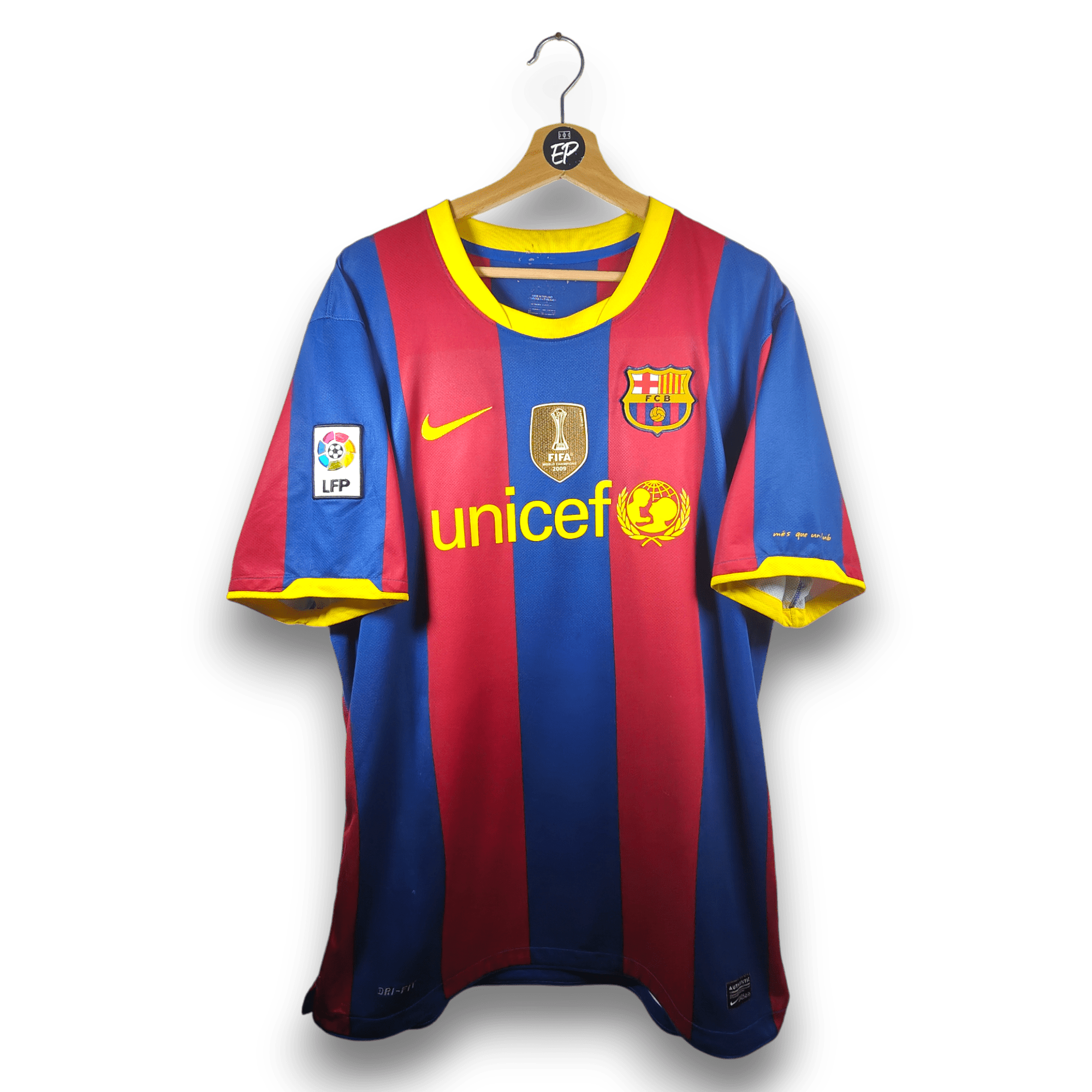 2010 - 11 FC Barcelona Home Shirt Messi 10 (XL) - Eternal Pitch