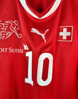 2010 - 11 Switzerland Home Shirt Nkufo 10 (L) - Eternal Pitch