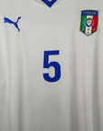 2010 - 12 Italy Away Shirt Cannavaro 5 - 8.5/10 - (XL) - Eternal Pitch