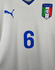 2010 - 12 Italy Away Shirt LS De Rossi 6 - 8.5/10 - (S) - Eternal Pitch
