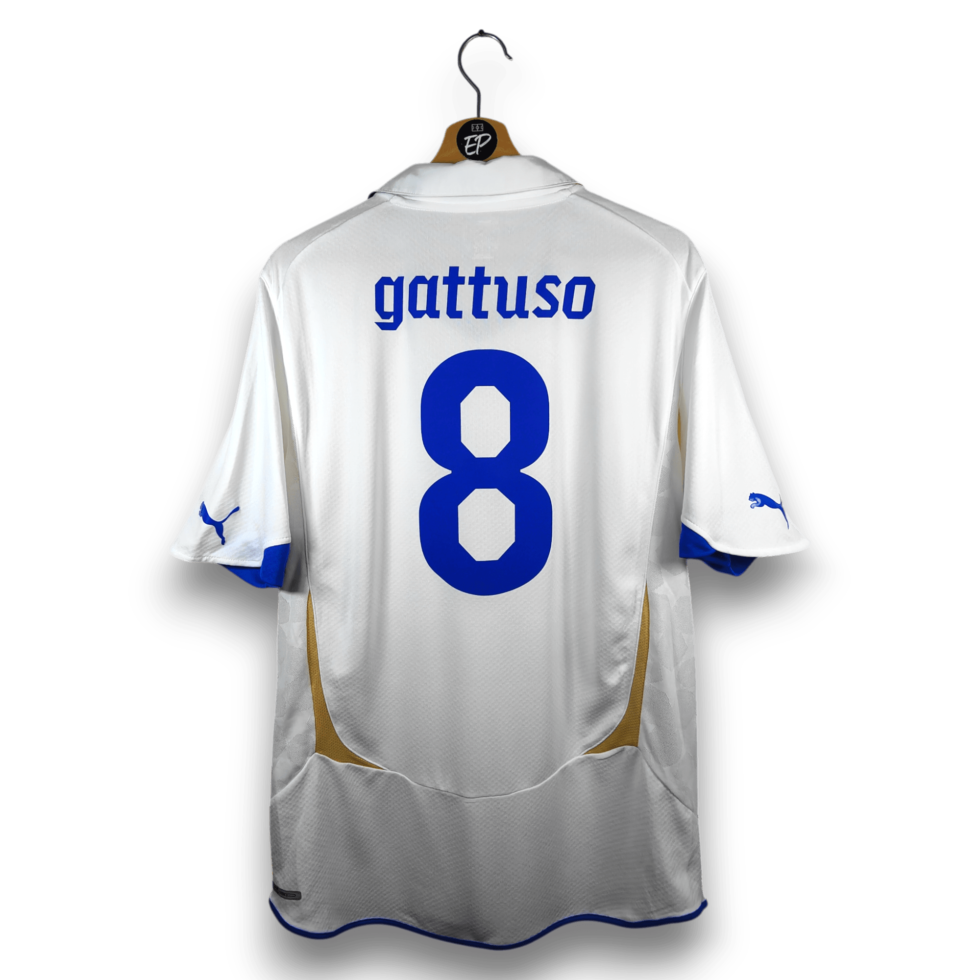 2010-12 Italy Player Version Away Shirt Gattuso #8 - 9.5/10 - (L