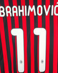 2011 - 12 AC Milan Home Shirt Ibrahimovic 11 - 9/10 - (XL) - Eternal Pitch