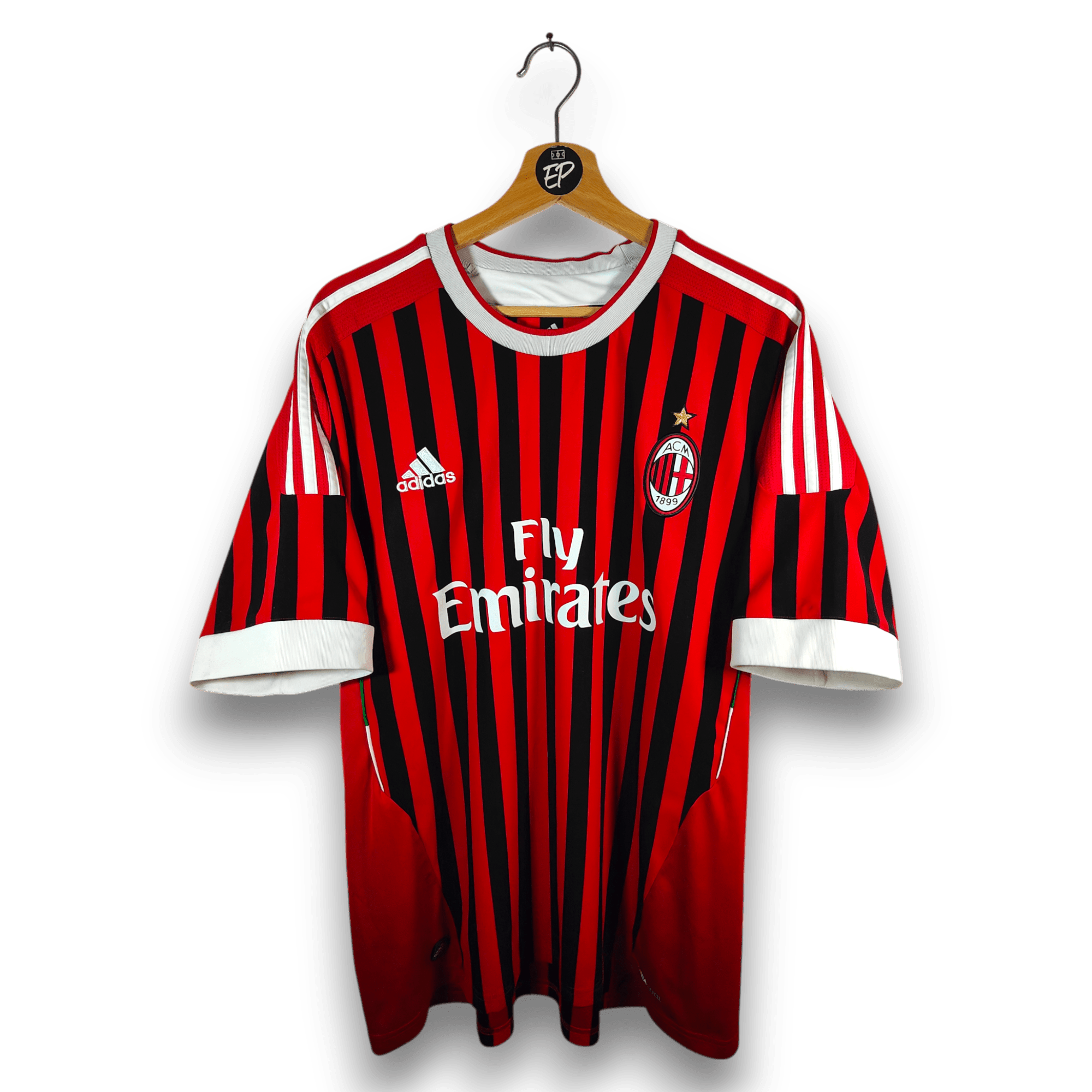 2011 - 12 AC Milan Home Shirt Ibrahimovic 11 - 9/10 - (XL) - Eternal Pitch