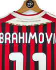 2011 - 12 AC Milan Home Shirt Ibrahimovic 11 (M) - Eternal Pitch